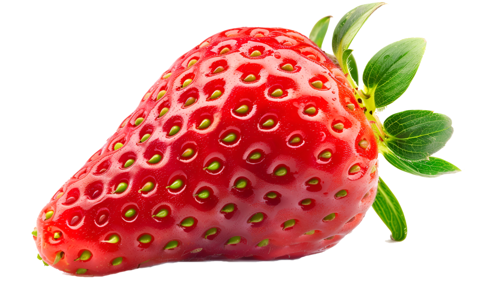 Fresh Ripe Strawberries on Transparent Background png