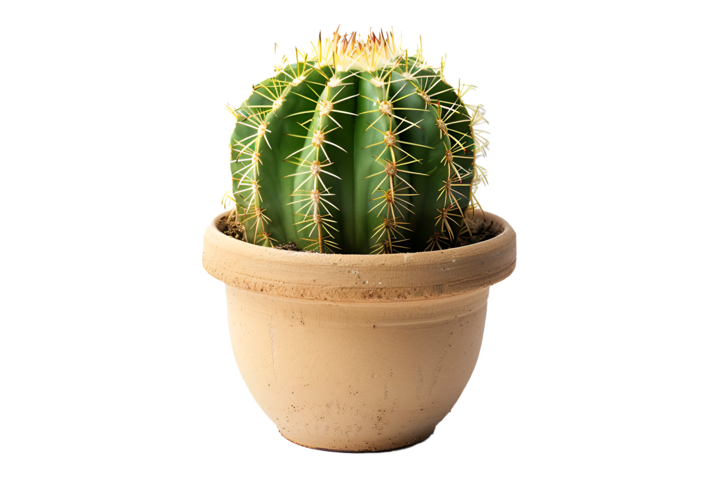 Simple Cactus Pot on transparent background png