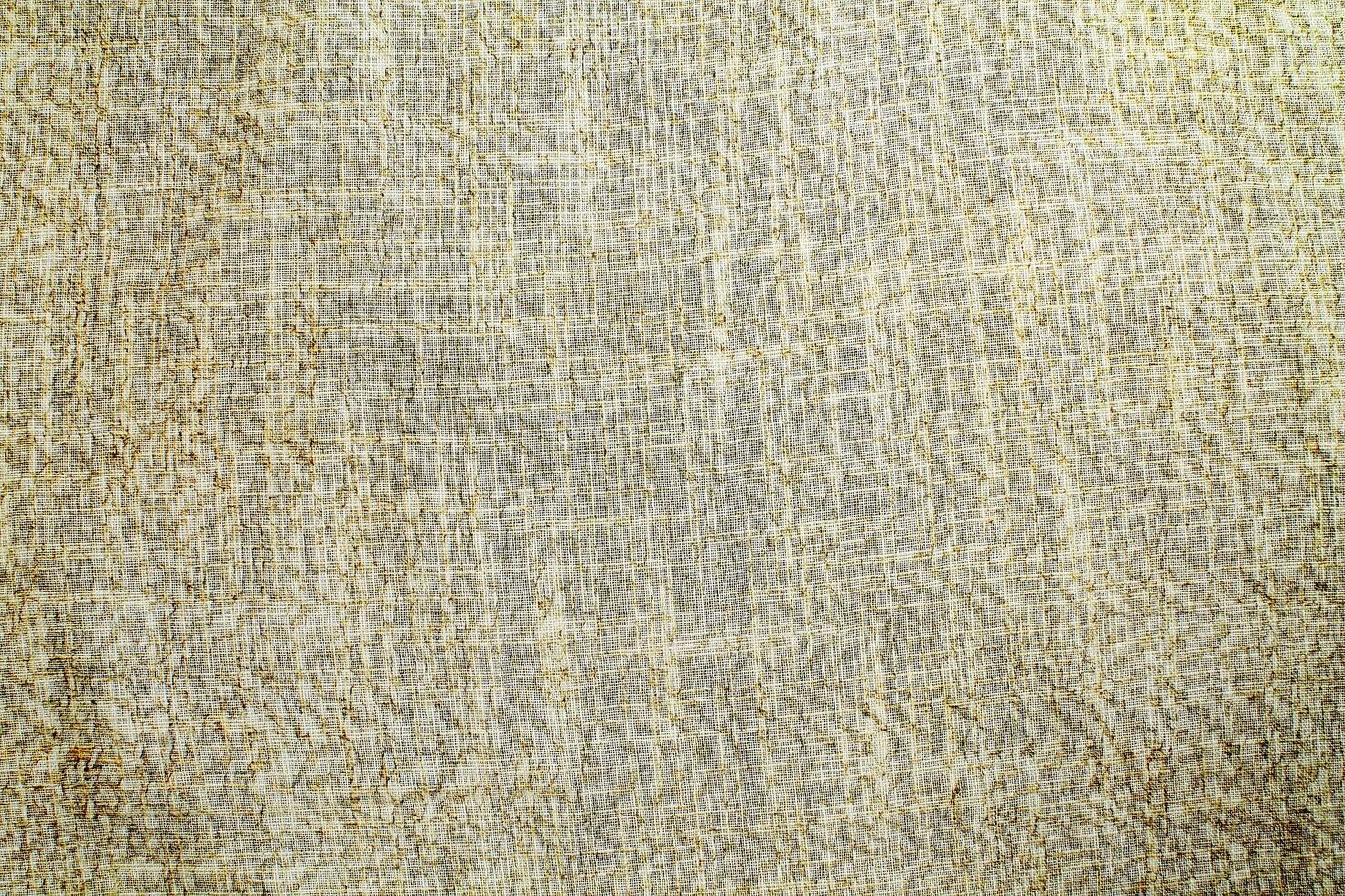 Natural linen material textile canvas Fabric texture background Close-up detail of fabric natural color Hemp material pattern design wallpaper. can be used as background or for graphic design photo