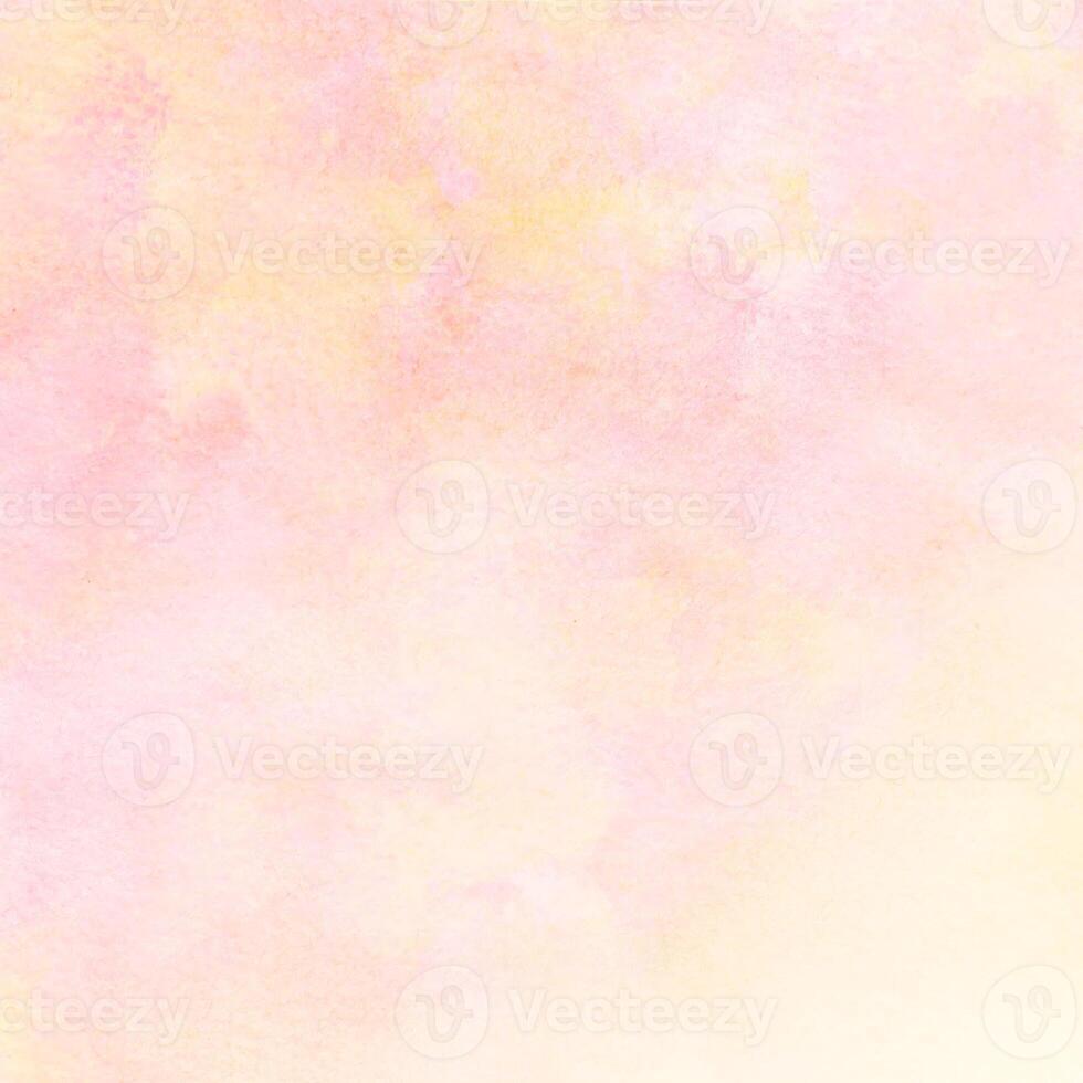 Watercolor background with pink and yellow colors photo
