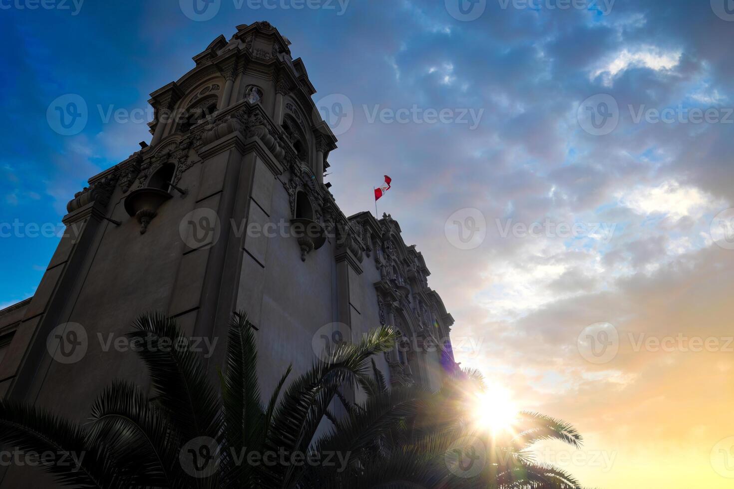 Lima, Peru, Church of Virgen Milagrosa in Miraflores in front of Kennedy park photo