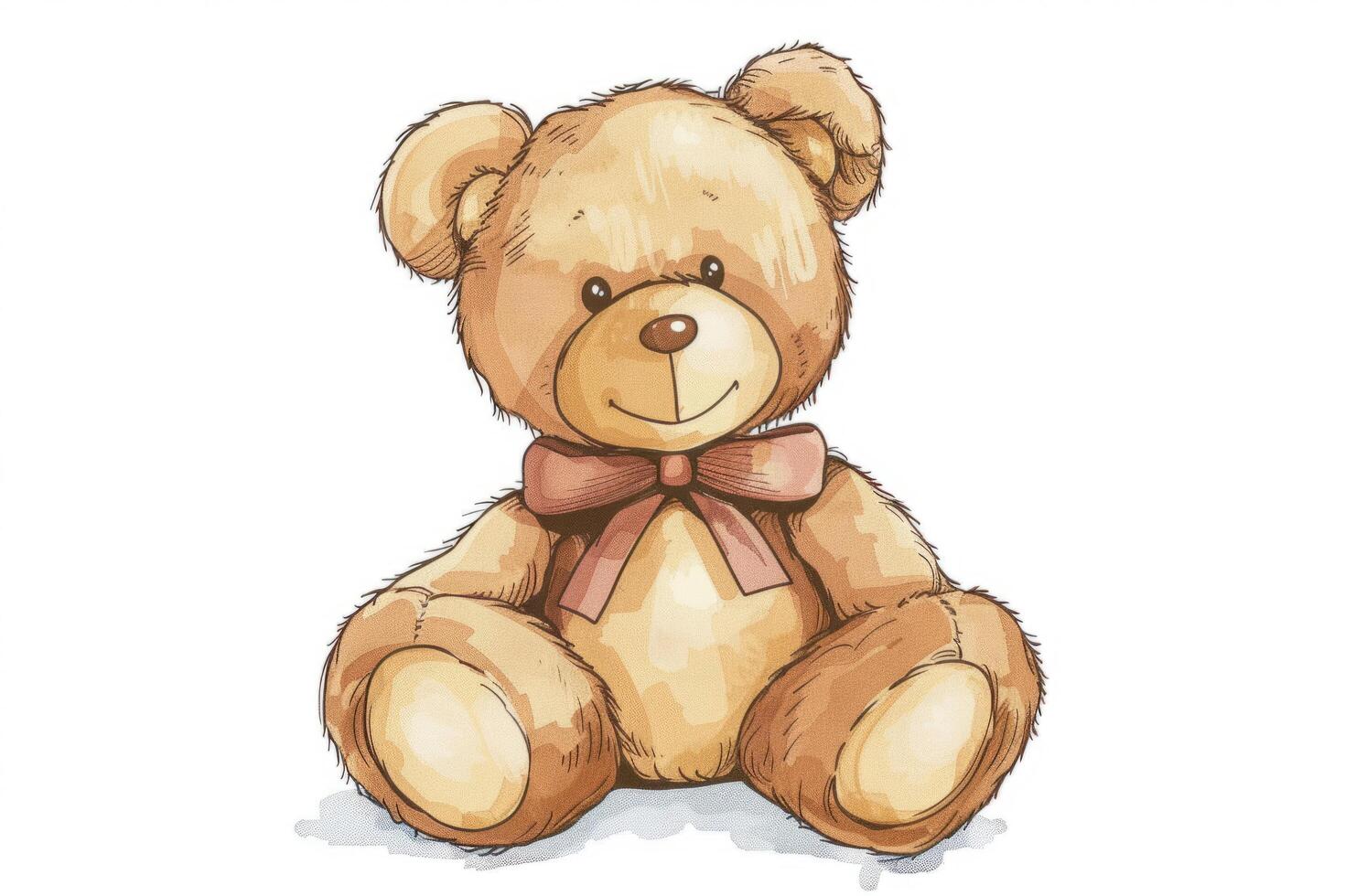 teddy bear on a white background photo