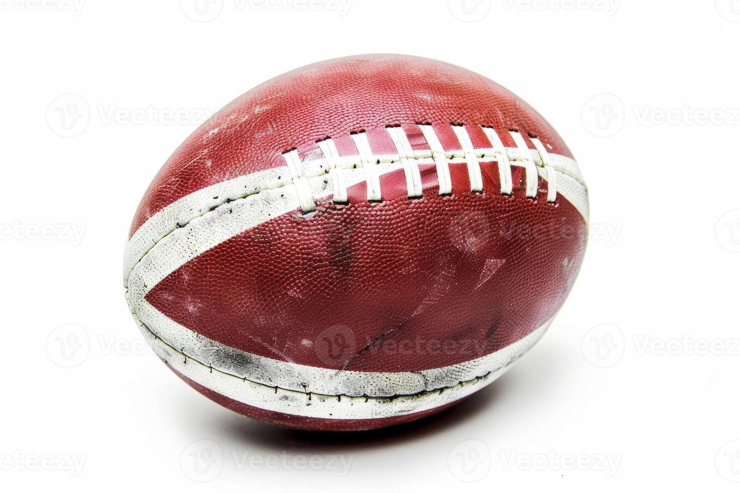 rugby ball highlighted on a white background. American football. photo