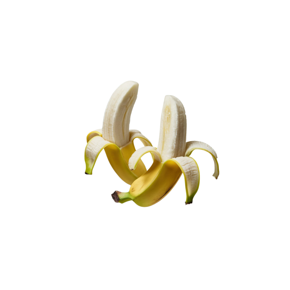 Banana fruit is displayed on a transparent background png