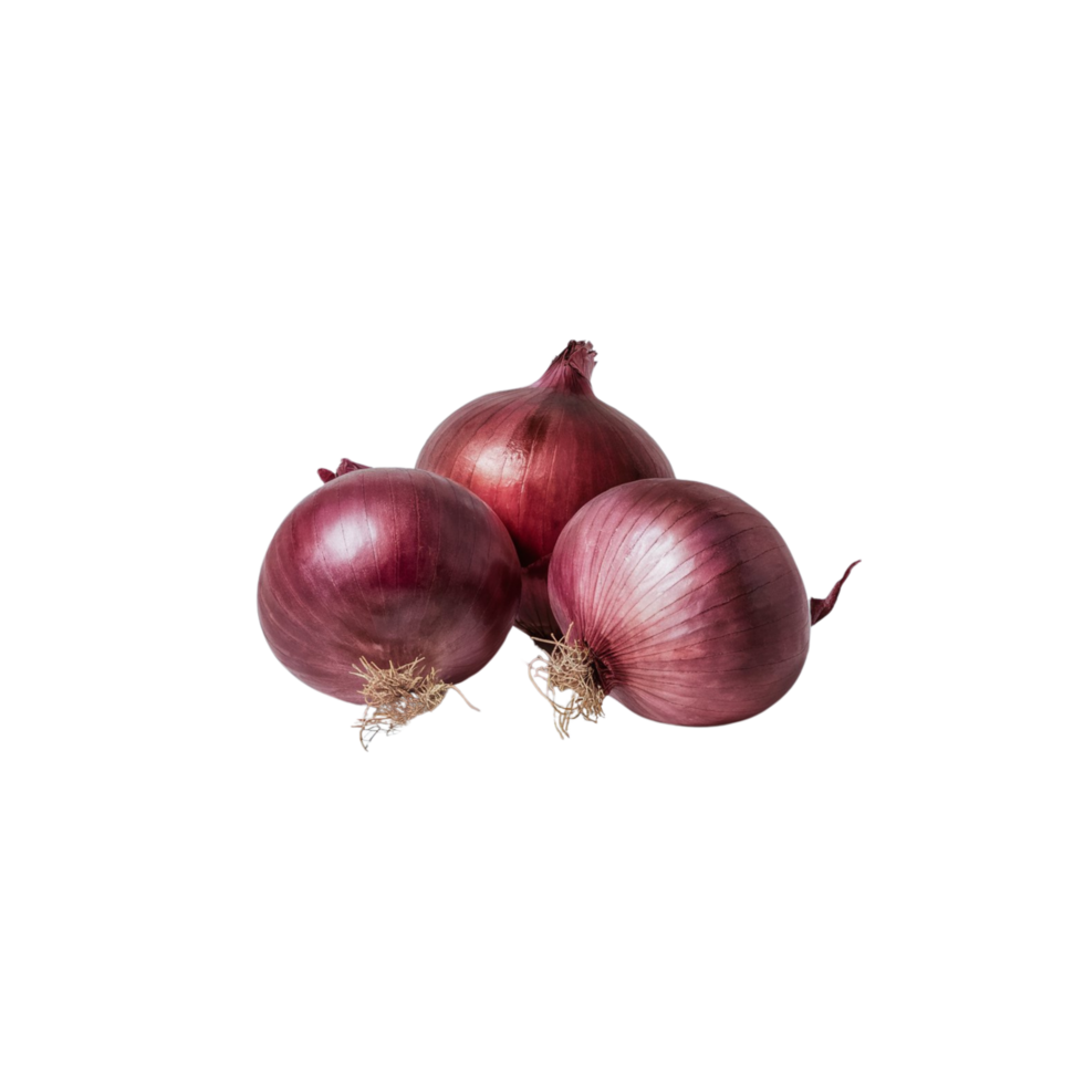 Image of fresh onions on a clear and transparent background png