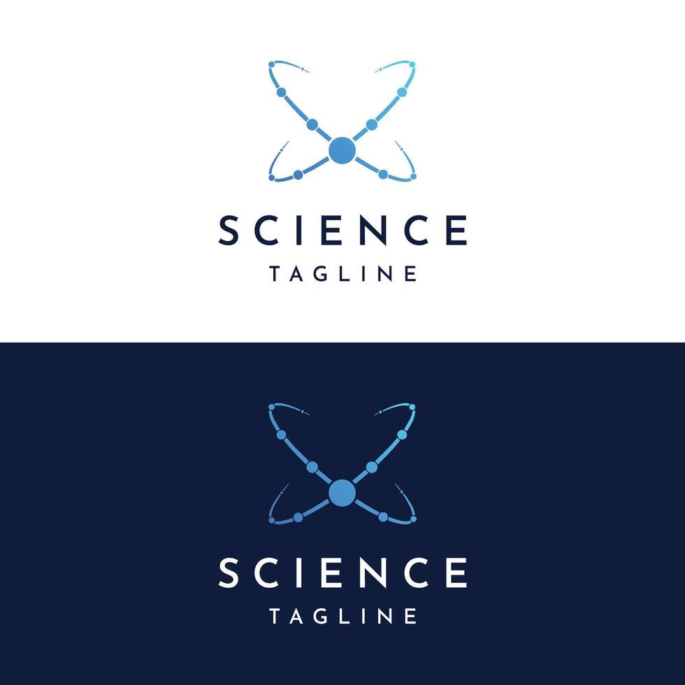 Unique and creative atom abstract logo template design.Logo for business, lab, molecule. vector