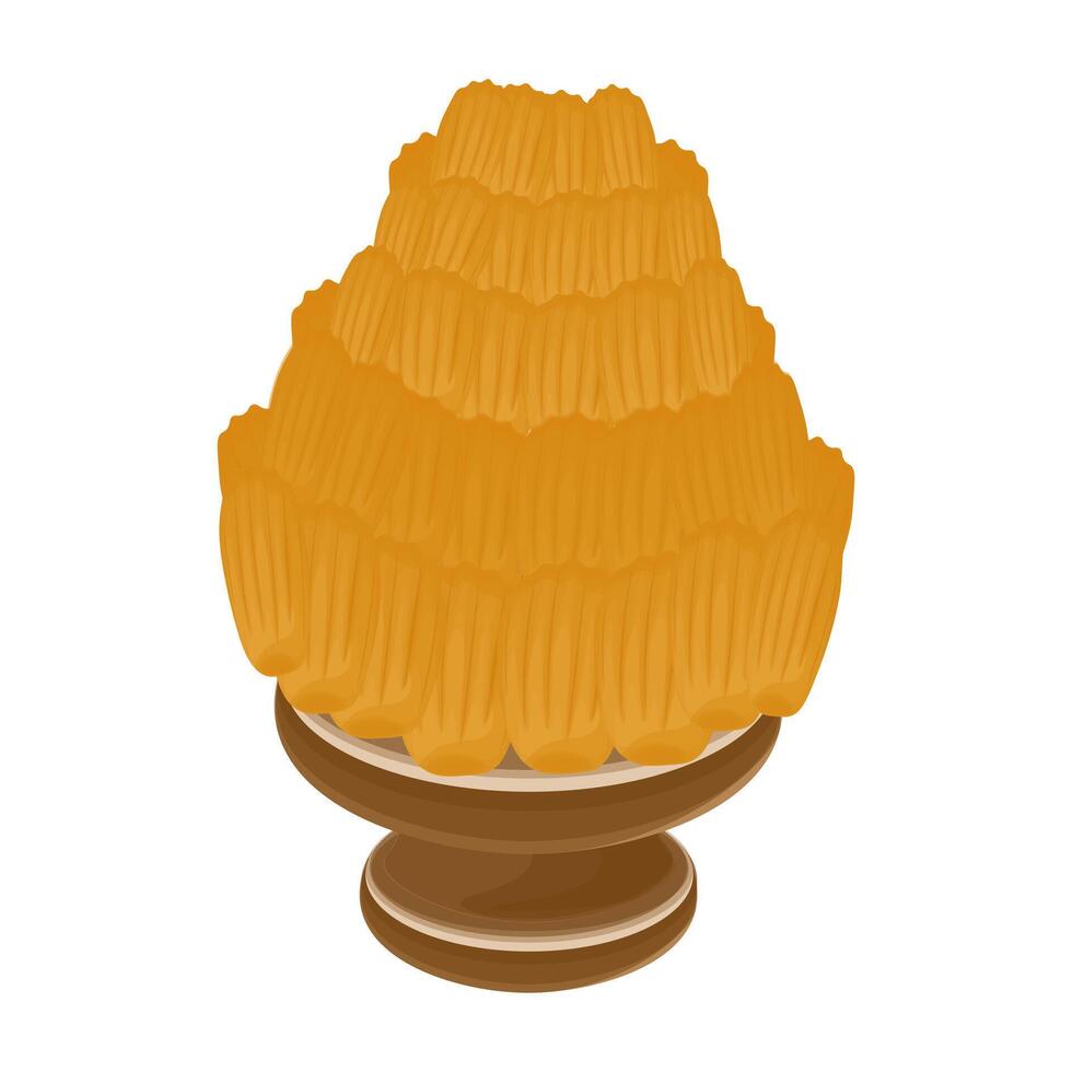 Illustration Logo Clip Art Stack French Madeleine Cookies vector