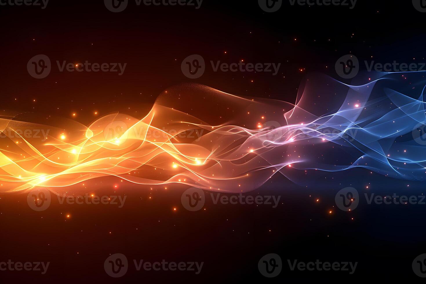 Abstract Flowing Light Wave Background - Dynamic Energy, Modern Art, and Vibrant Colors photo
