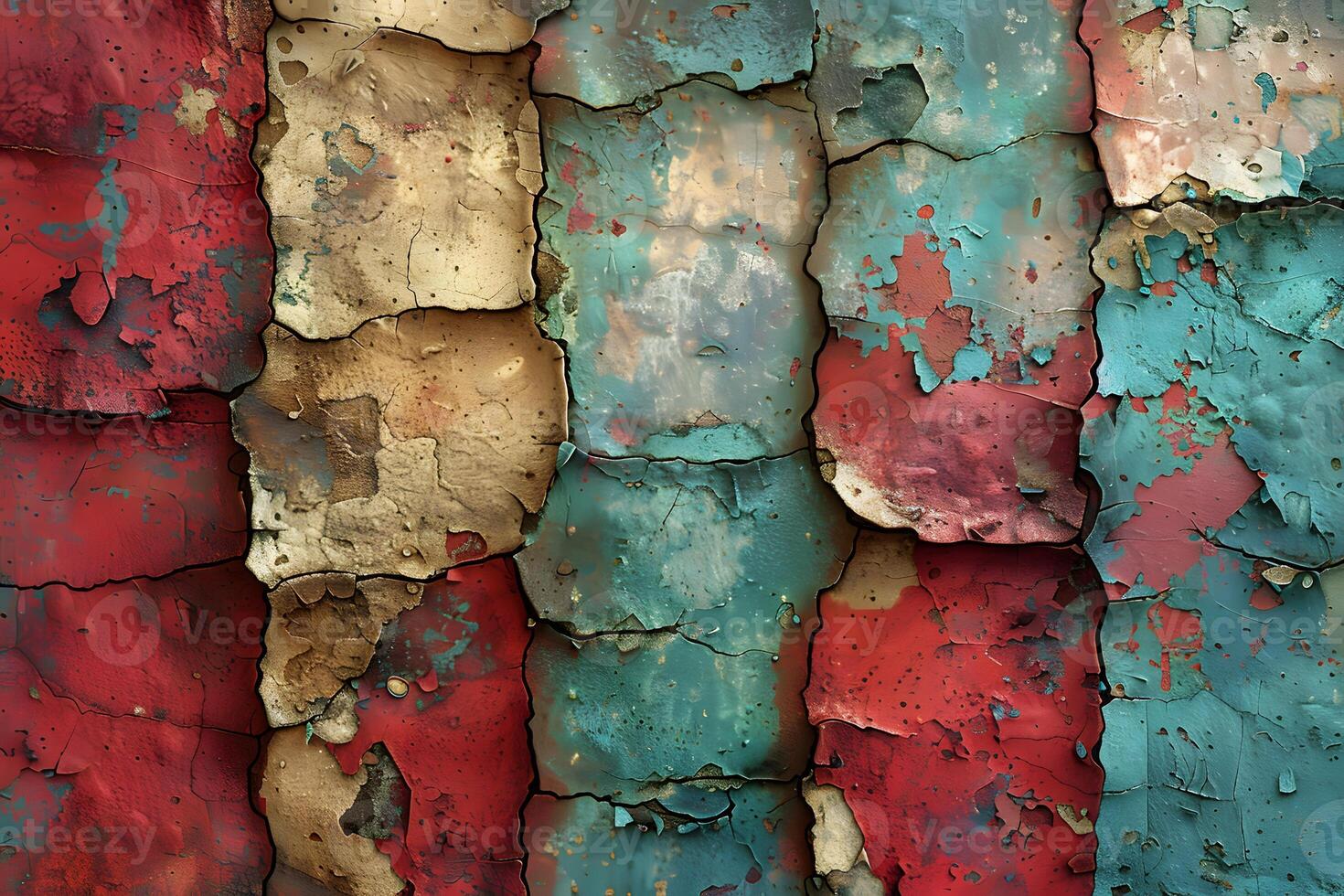 Abstract Weathered Peeling Paint Texture - Artistic Background for Creative Design, Poster, Print photo
