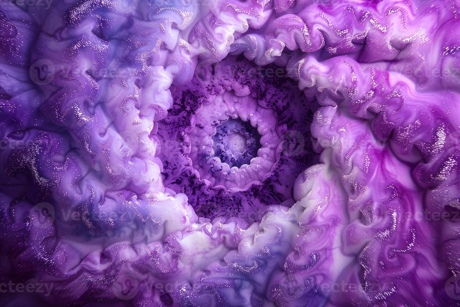 Abstract Purple and White Swirl Pattern with Textured Spiral Center - Perfect for Digital Art, Background, or Wallpaper photo