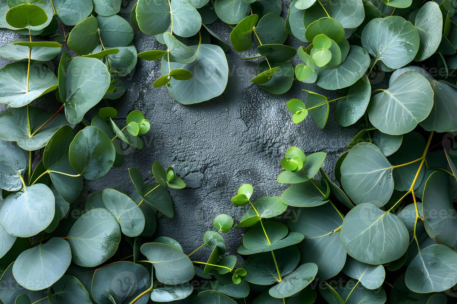 Leafy Green Botanical Background - Nature Plant Texture for Design, Print, Card, Poster photo