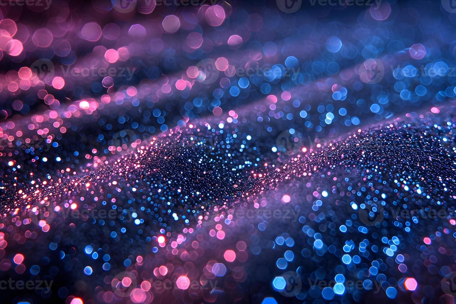 Vibrant Bokeh Light Abstraction in Pink and Blue - Perfect for Backgrounds and Designs photo