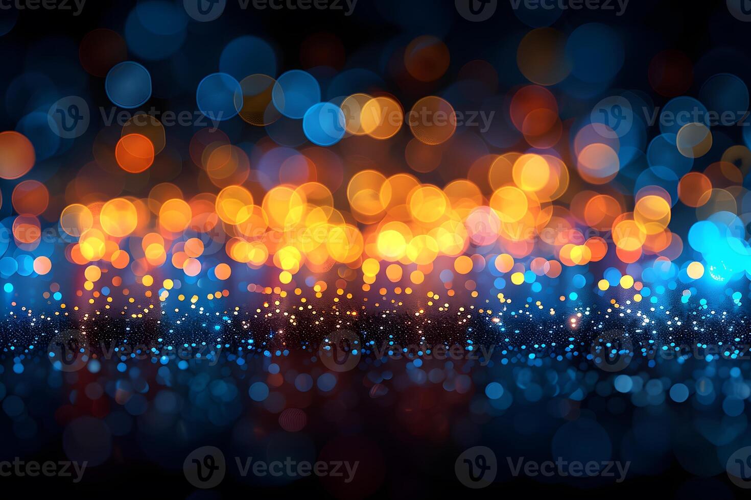 Vibrant Abstract Bokeh Lights Background for Holiday Celebrations and Design Projects photo