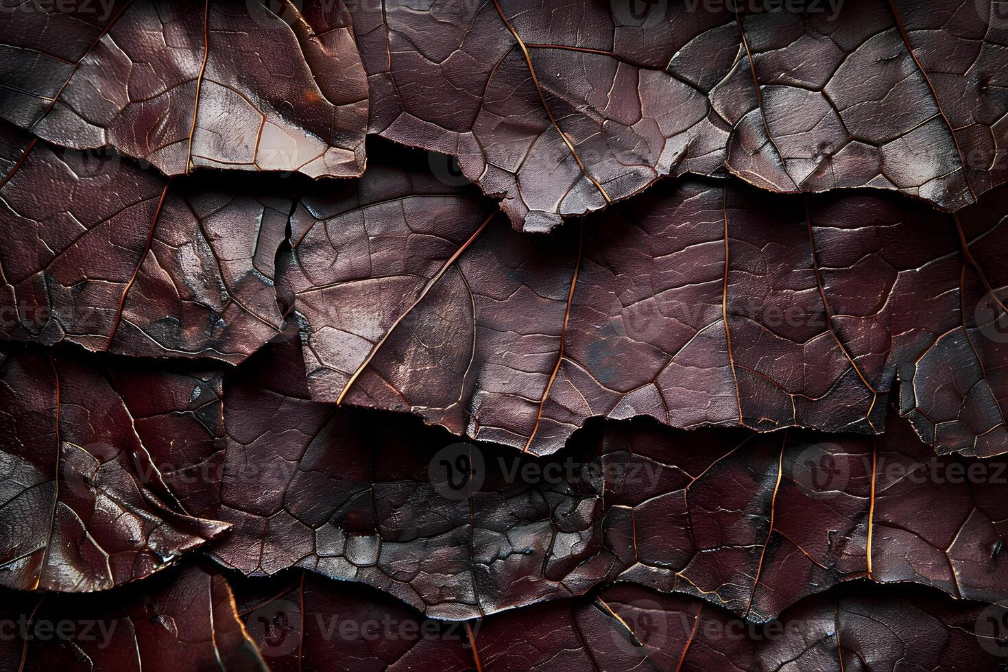 Close-Up of Dried Autumn Leaves - Natural Texture for Creative Design, Print, Card, Poster photo