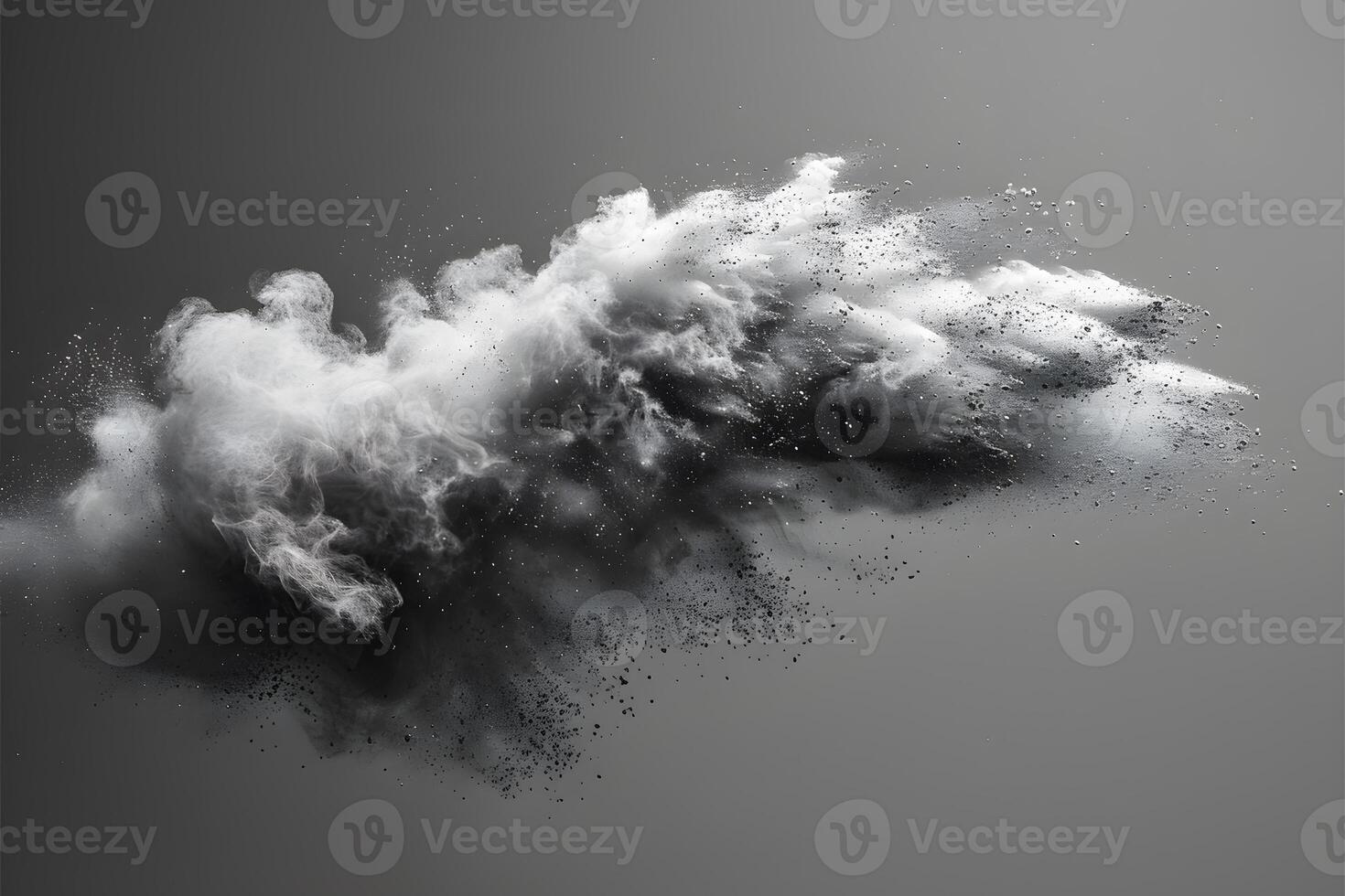 Dynamic Abstract Smoke Cloud Explosion for Design, Poster, Art Print, and Creative Projects photo