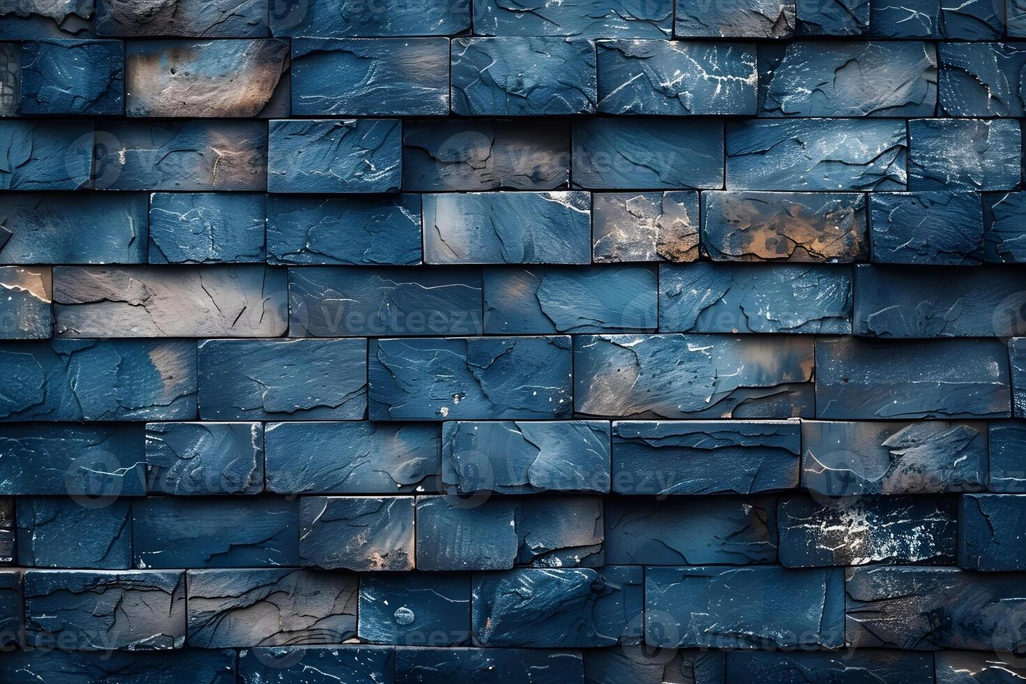 Blue Textured Stone Wall Background for Interior Design, Architecture, and Digital Art Projects photo
