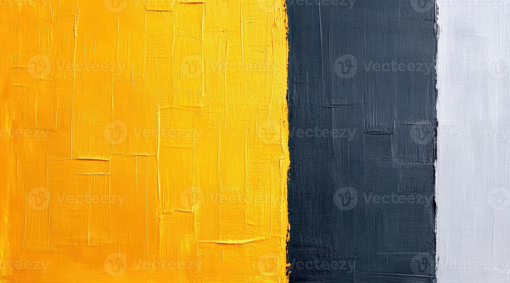A vibrant abstract painting featuring bold yellow, deep gray, and soft white colors, perfect for modern decor and artistic expression. photo