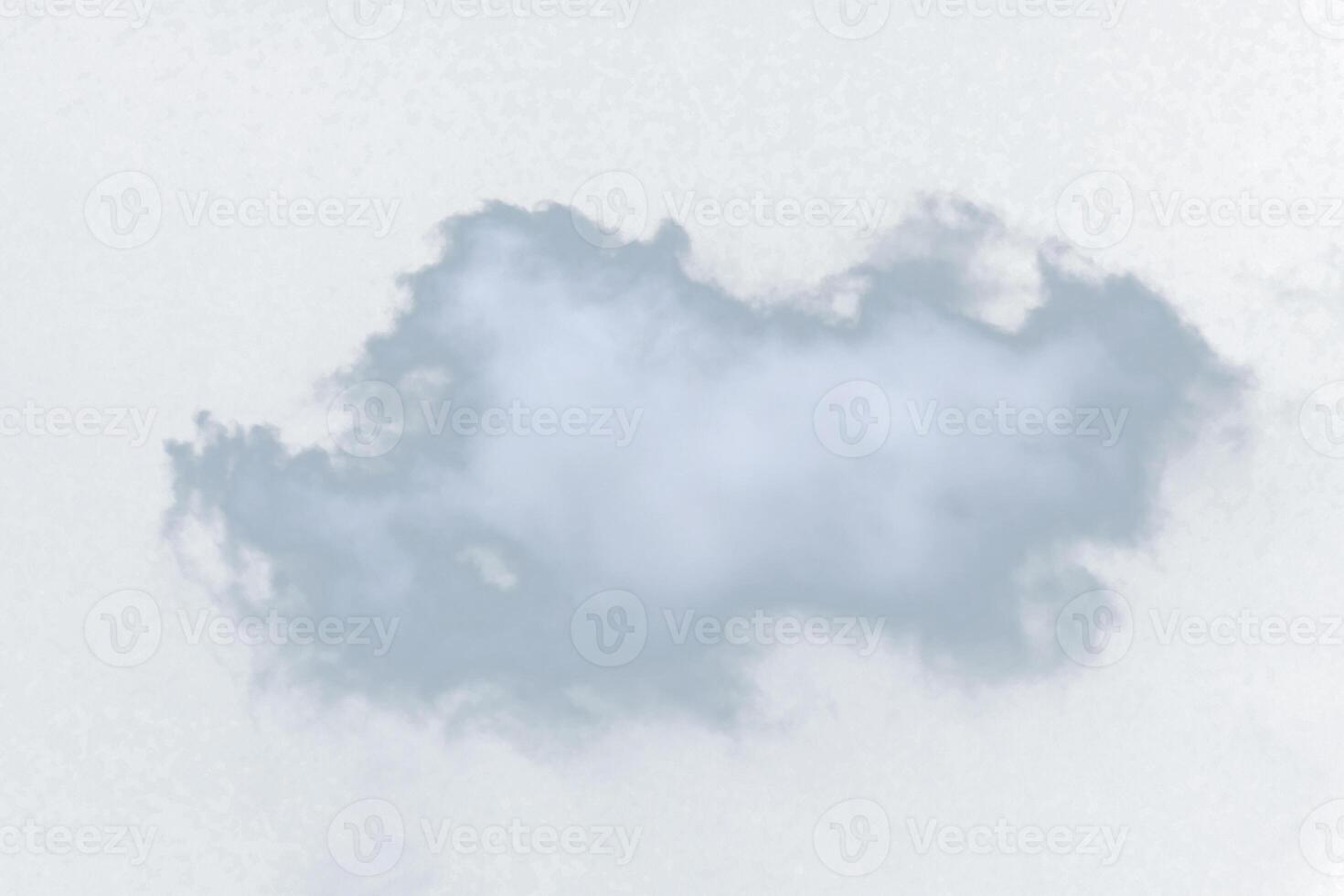 Single Isolated Cloud in a Clear Sky Captured on a Bright Day photo
