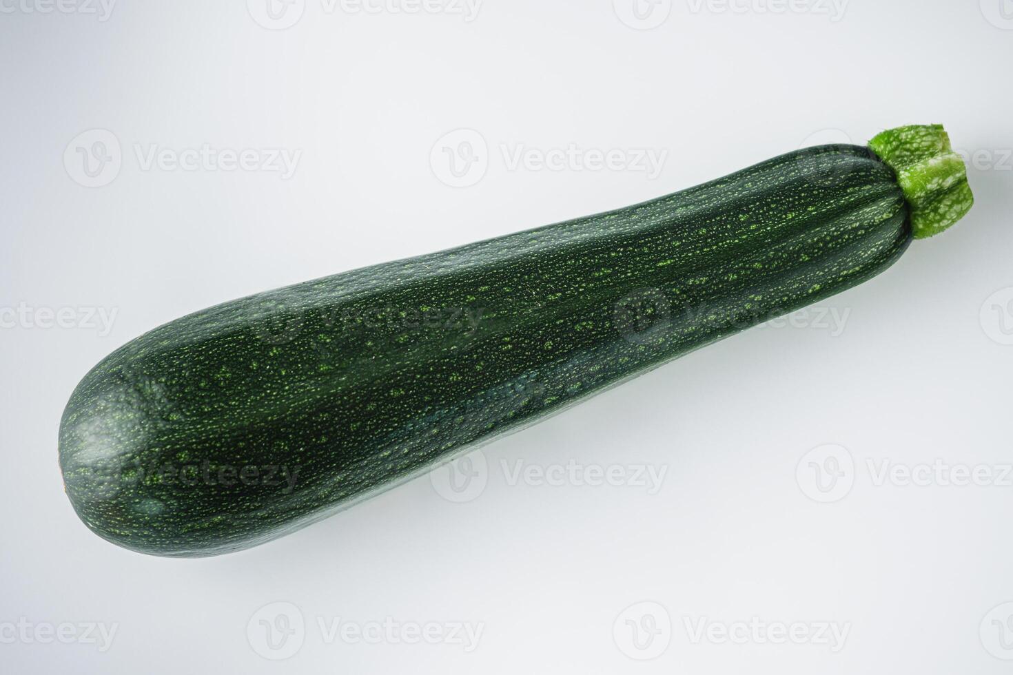 fresh natural zucchini on a white background photo
