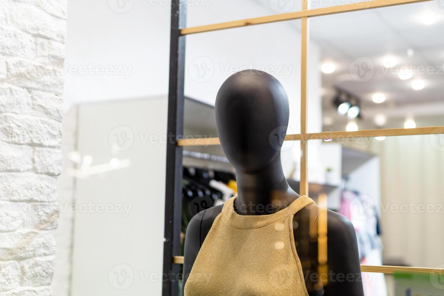 mannequin in the shop window photo