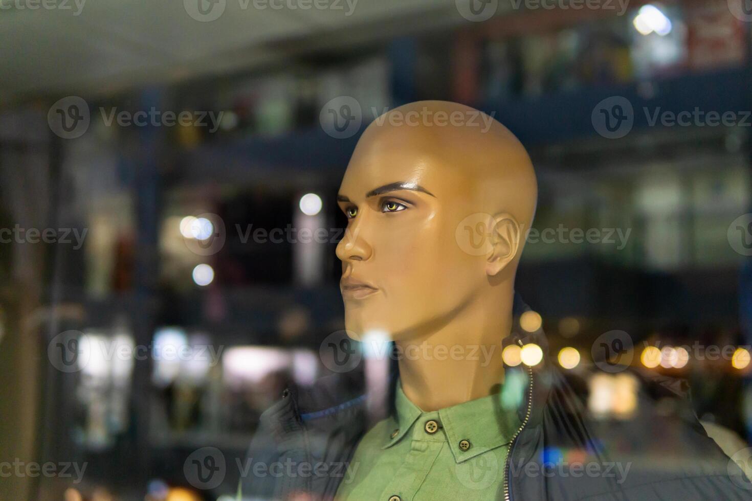 mannequin in the shop window photo