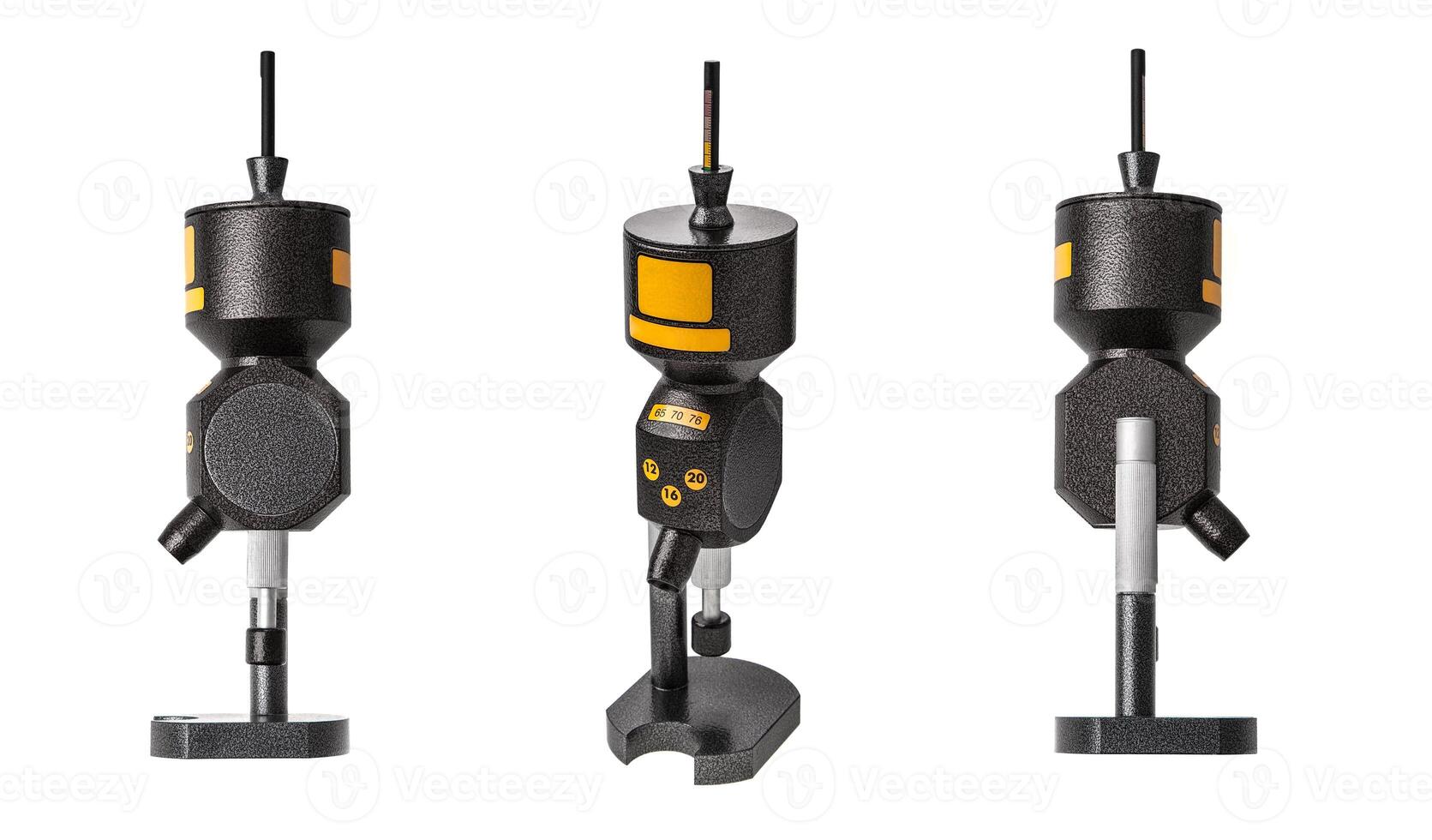 Shot dispenser for reloading cartridges. Shot loading device. Isolate on a white back. photo