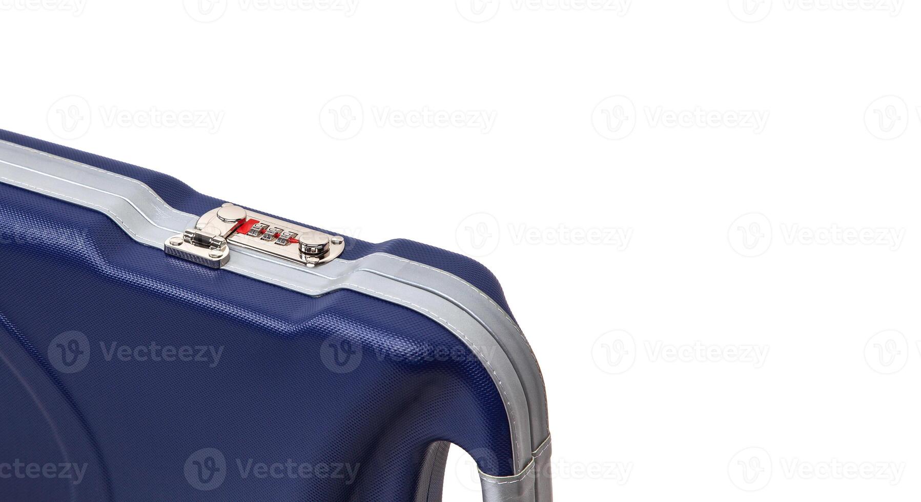 Modern hard plastic case with a combination lock for storing and transporting weapons. Luxury rifle case. photo