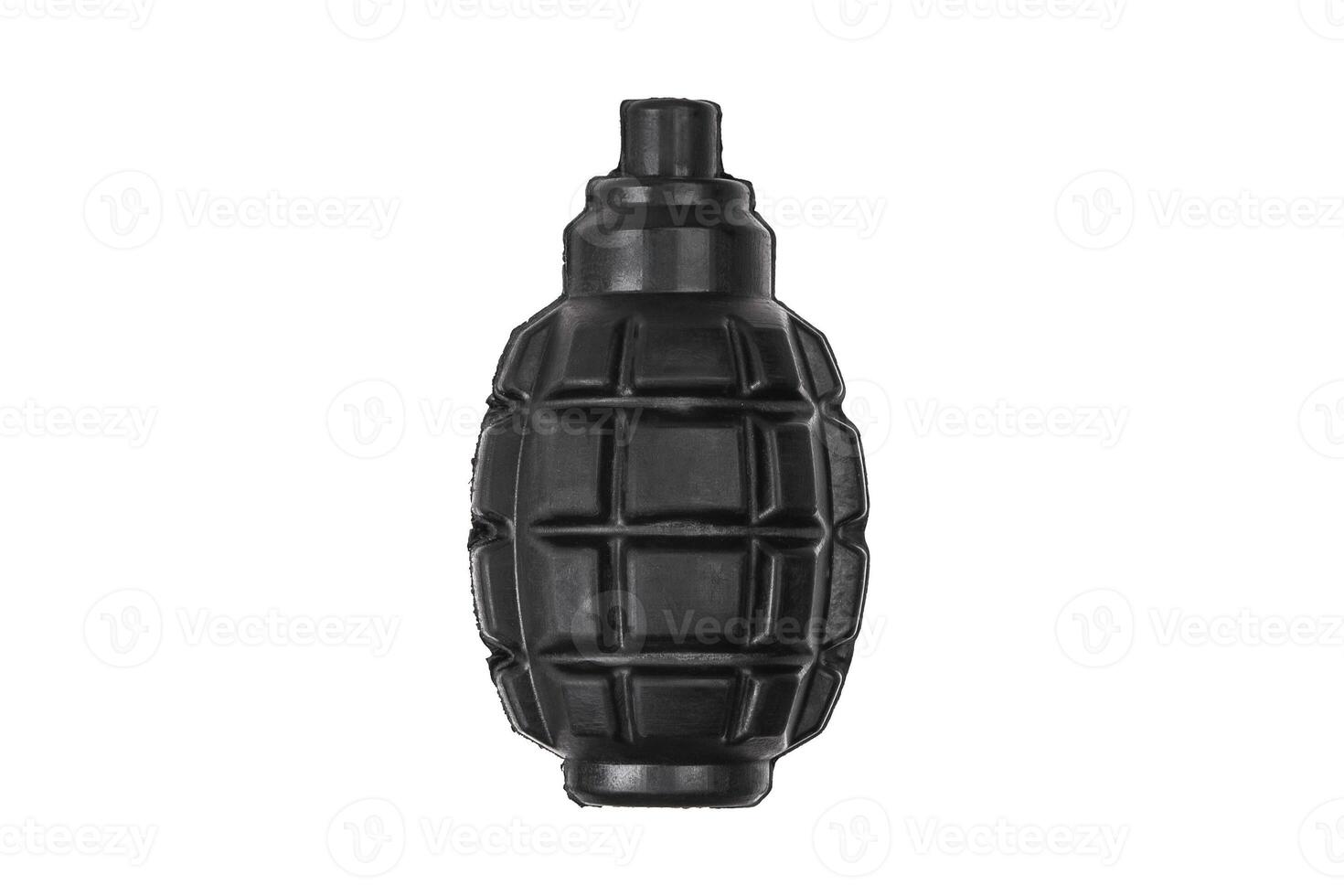 Rubber dummy grenades for training and learning. Isolate on a white back. photo
