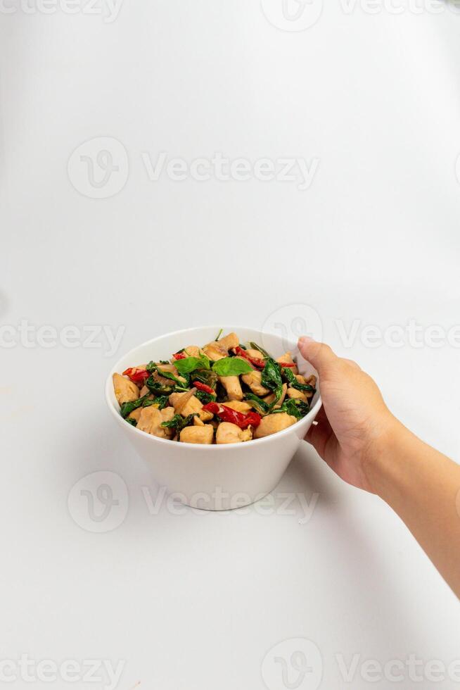 Chicken Dice with Honey Basil photo