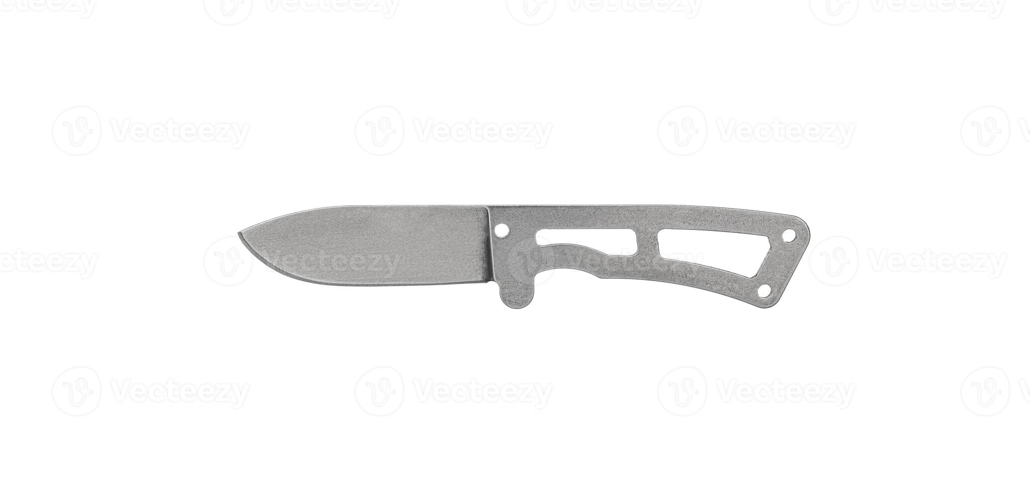 Throwing knife silver. Weapon of a ninja or assassin. Isolate on a white back. photo