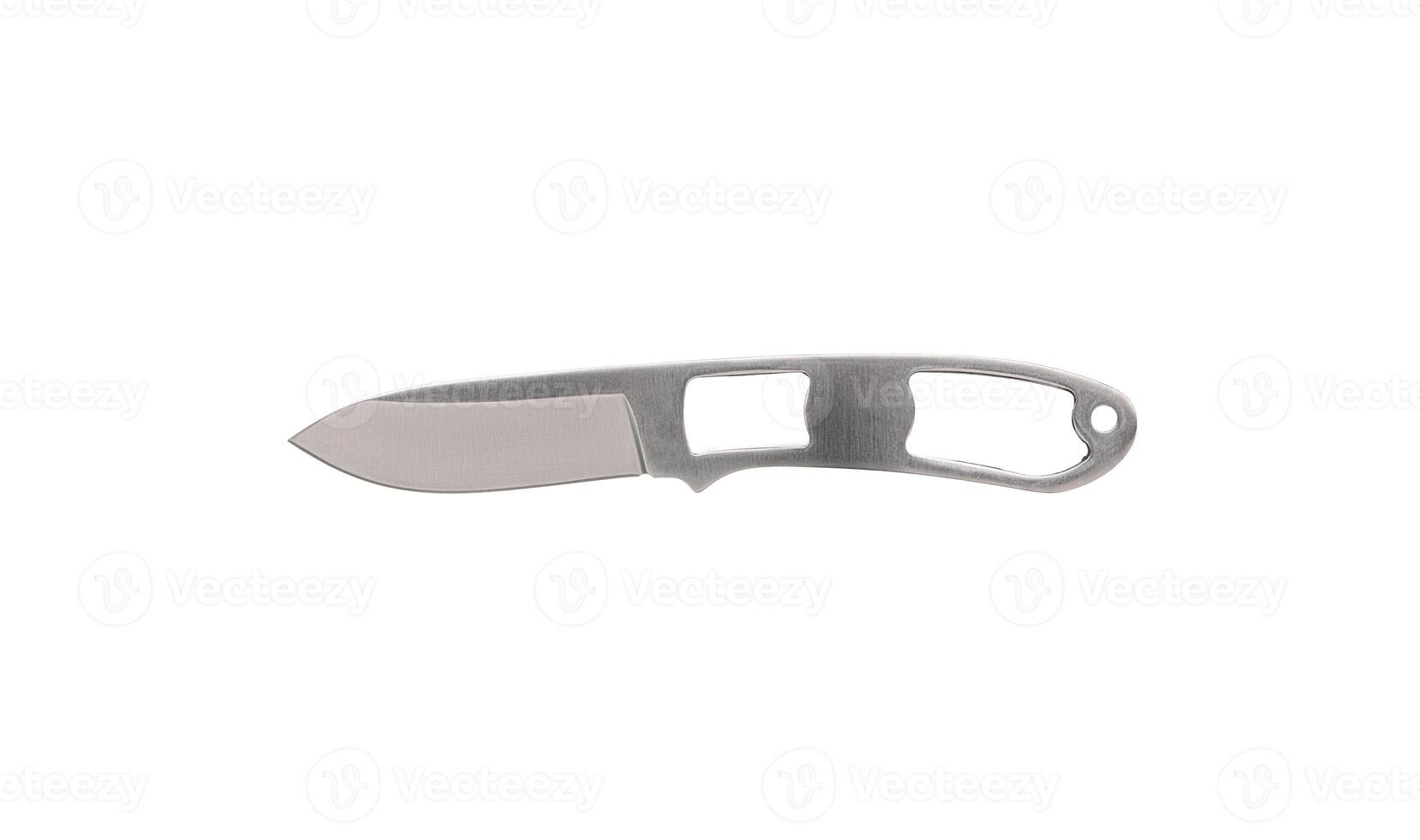 Throwing knife silver. Weapon of a ninja or assassin. Isolate on a white back. photo