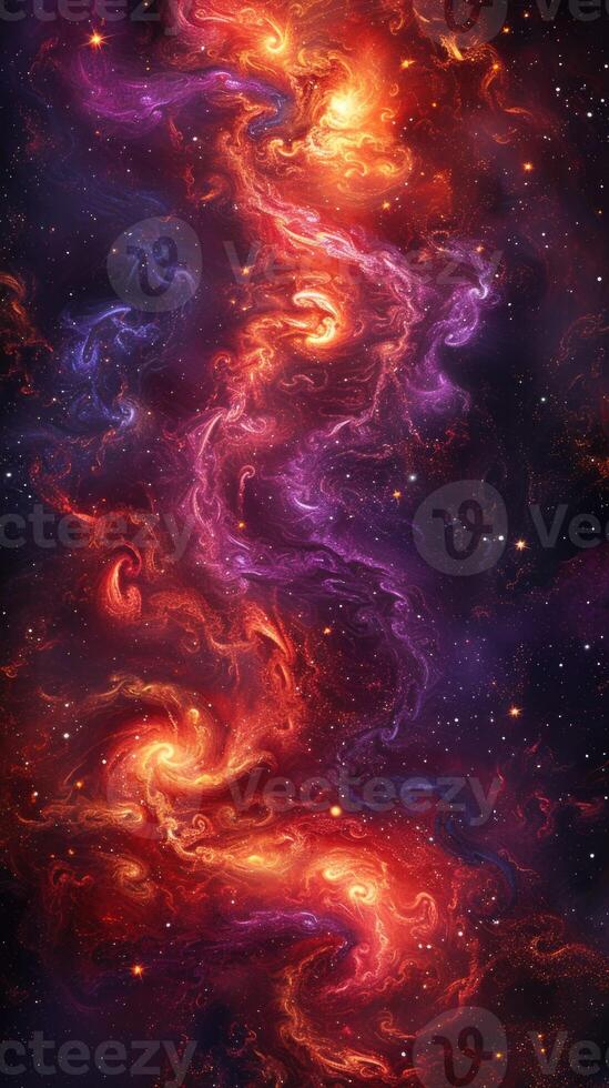 Colorful Space Filled With Stars photo