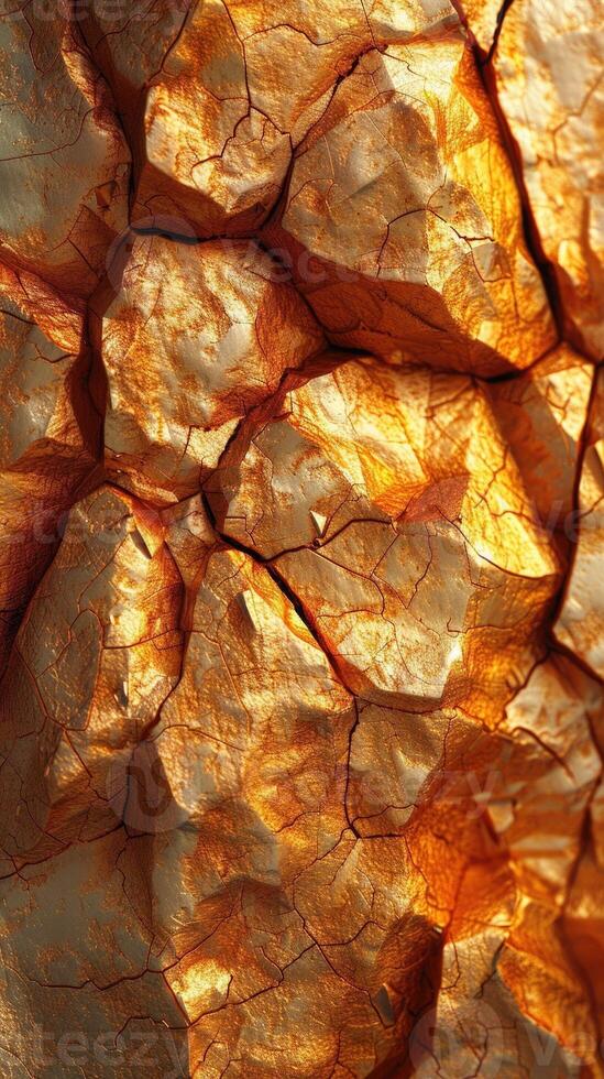 Close Up View of Cracked Surface photo