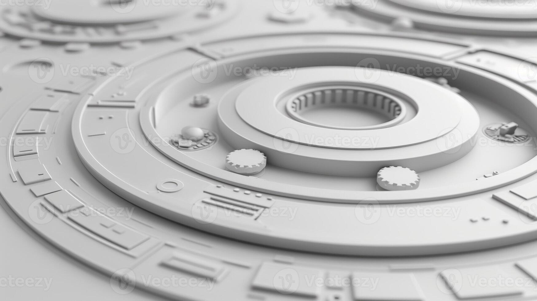 Close Up of Circular Object on Table photo