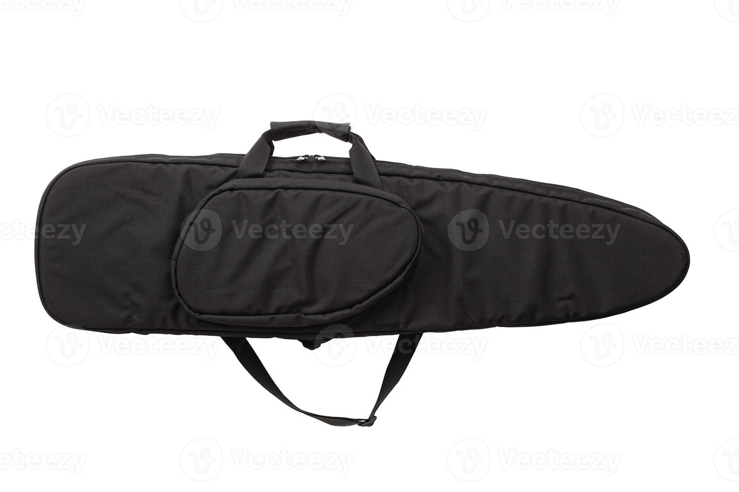 Black soft case for guns isolated for white photo