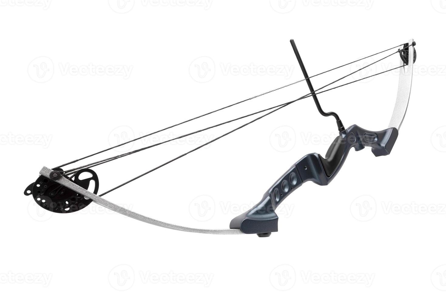 Modern bow isolated on white photo