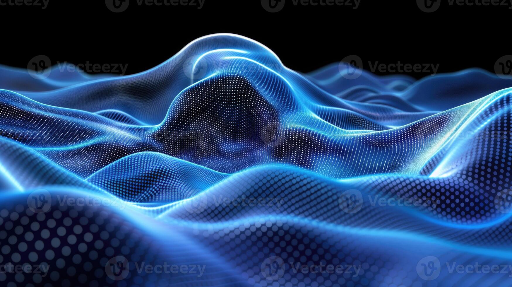 Computer Generated Blue Wave photo