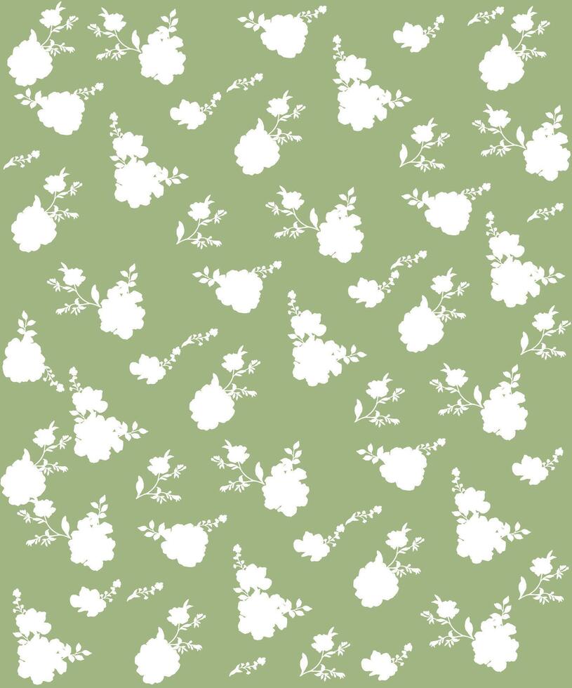 illustration of a small flower boho pattern with two colors vector