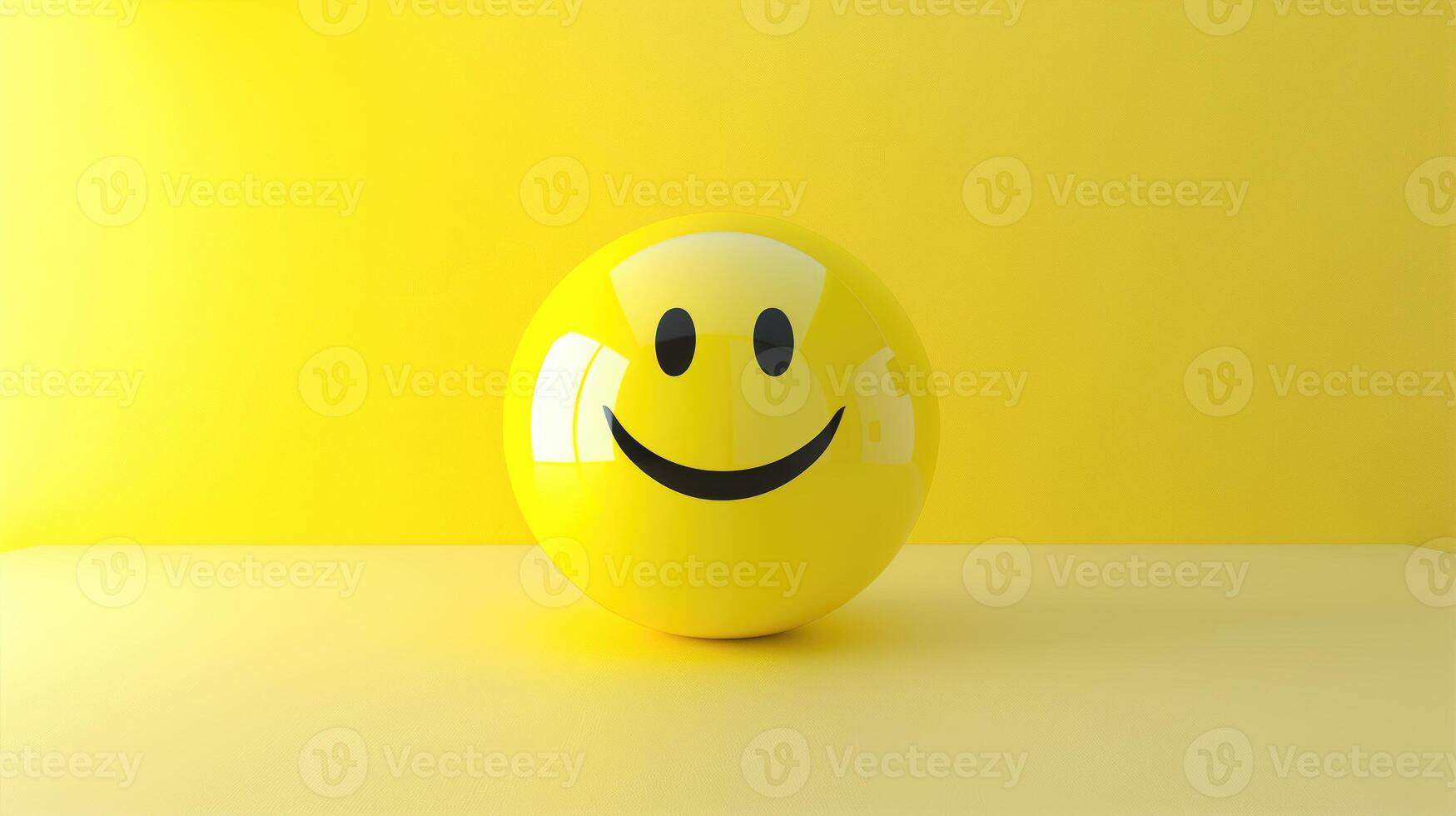 Smiley Emoji Face Yellow Ball photo