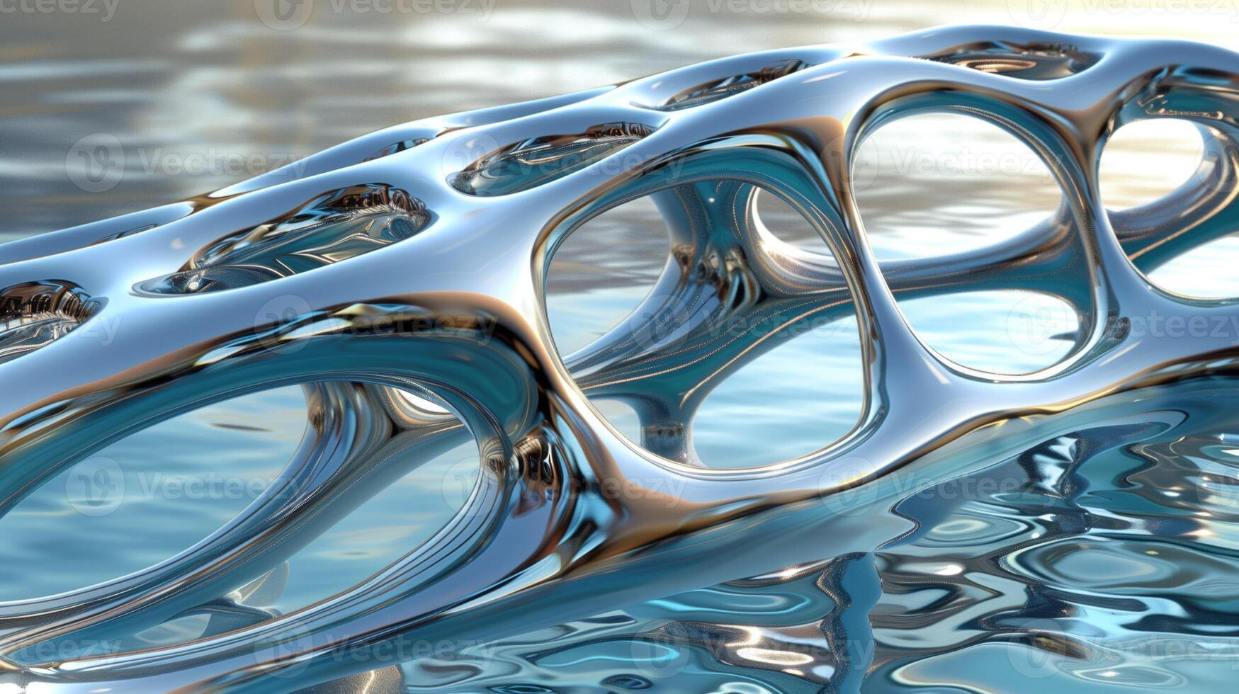Metal Object Floating on Body of Water photo