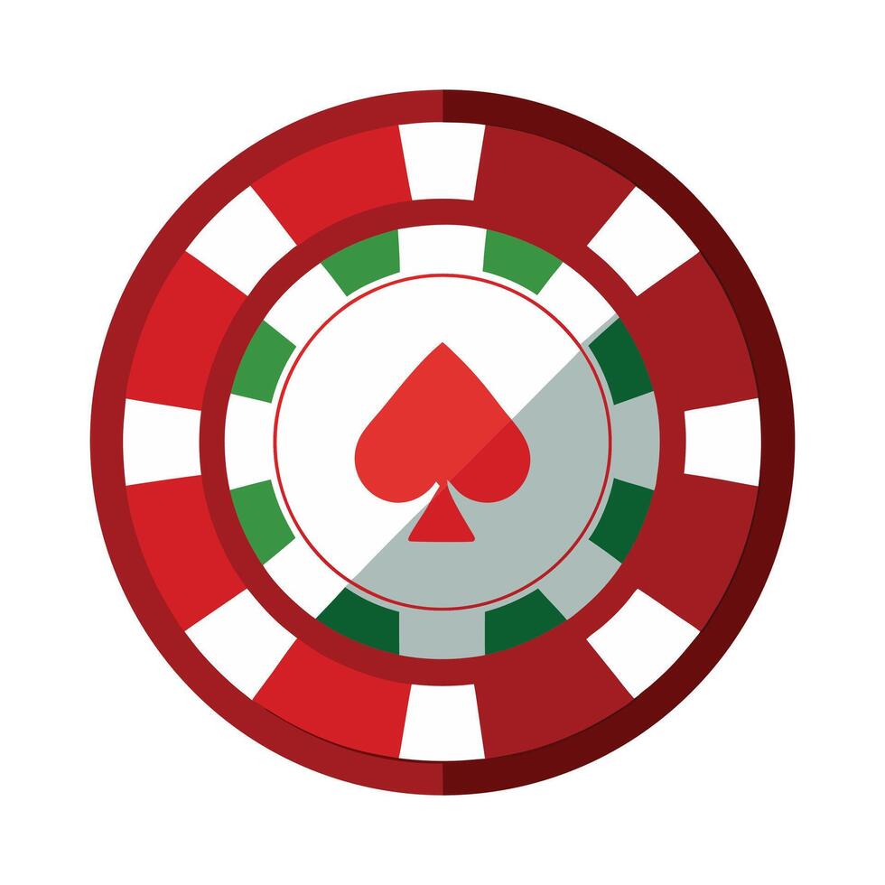 poker chip illustration vector