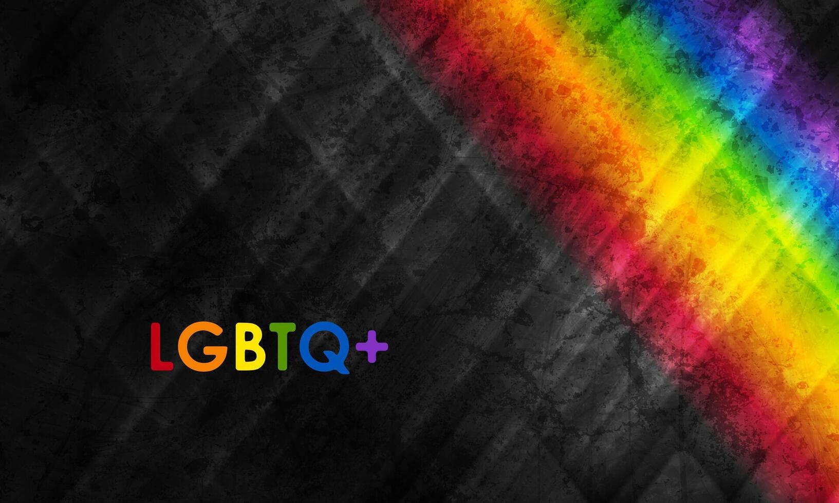 LGBTQ Pride Month abstract grunge background vector