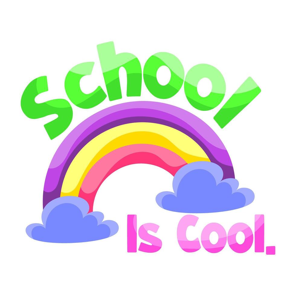 An eye catching icon of school is cool, flat style vector