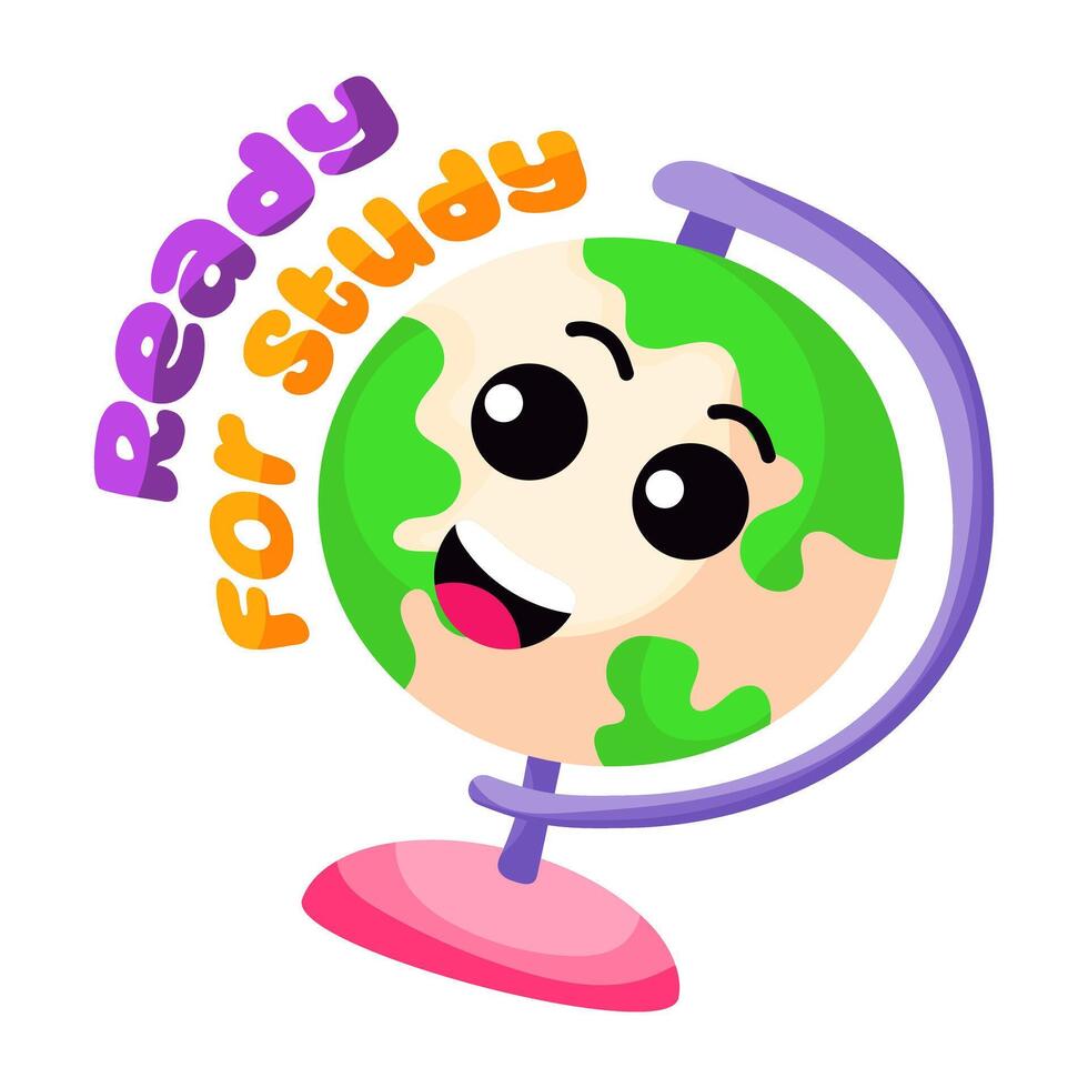 Modern style icon of table globe vector