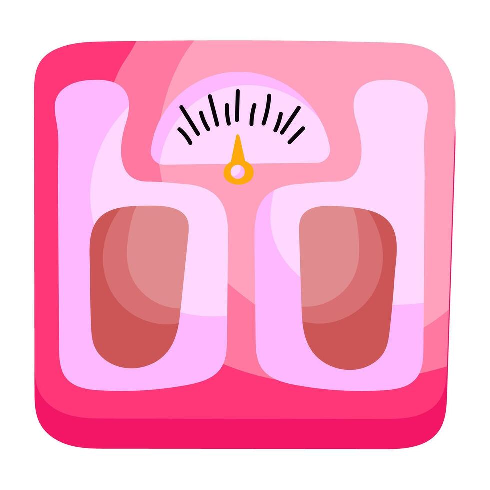 An sticker design of weight scale vector