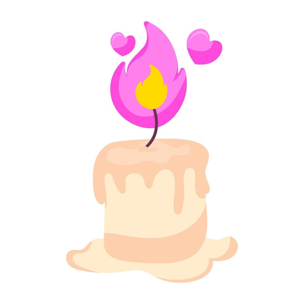 Trendy design of scented candle vector