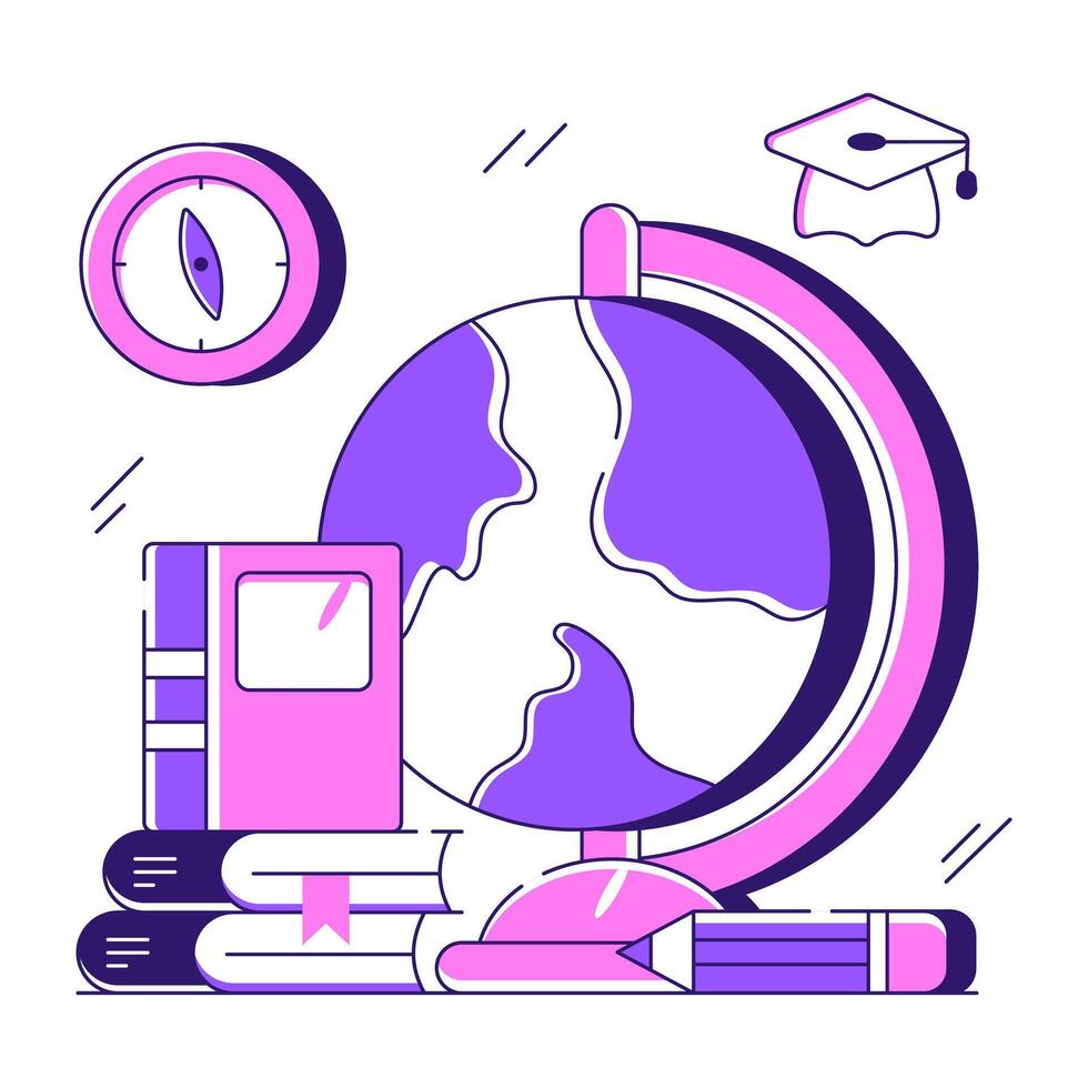 A beautiful design illustration of globe vector