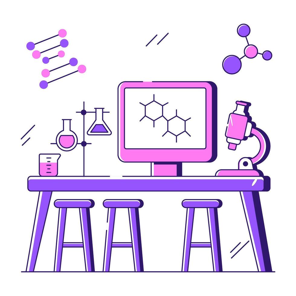 Modern design illustration of topology vector