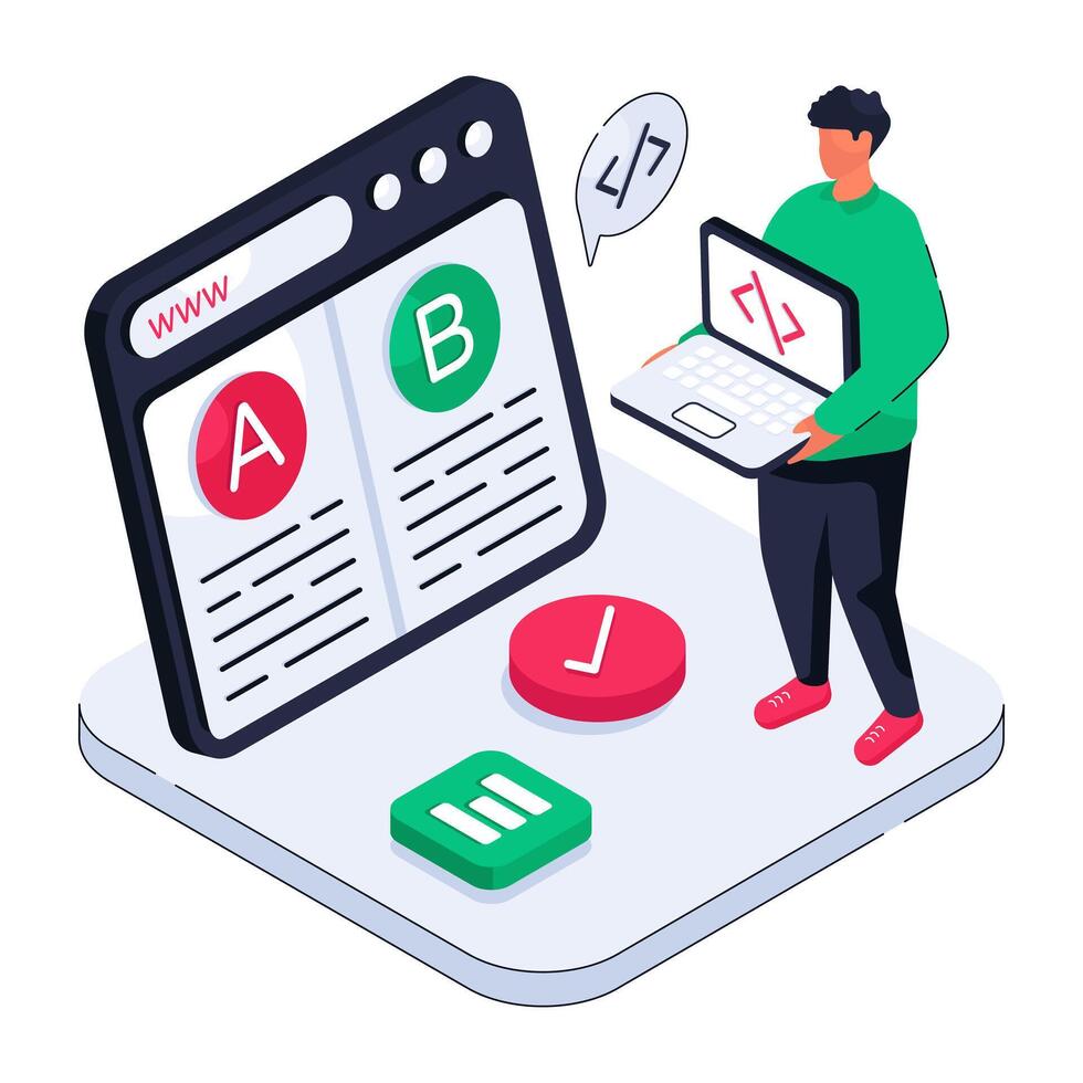 design of ab test vector