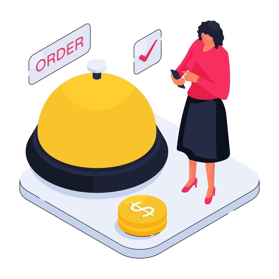 Trendy design illustration of cloche vector